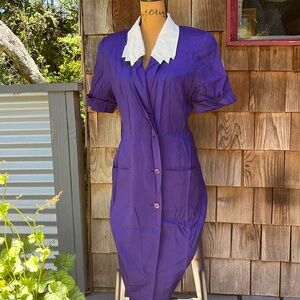 Vintage Tahari Purple Business Dress